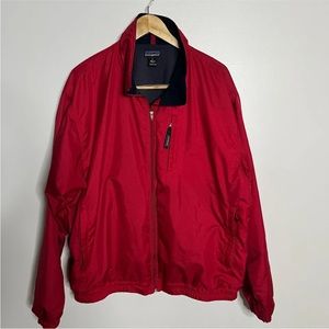 Patagonia Windbreaker Jacket Mens Red Lightweight Size XL